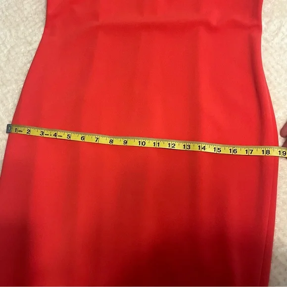 Calvin Klein Ruffled Bell Sleeve Sheath Dress Round Neck Formal Career Like New - Picture 14 of 16